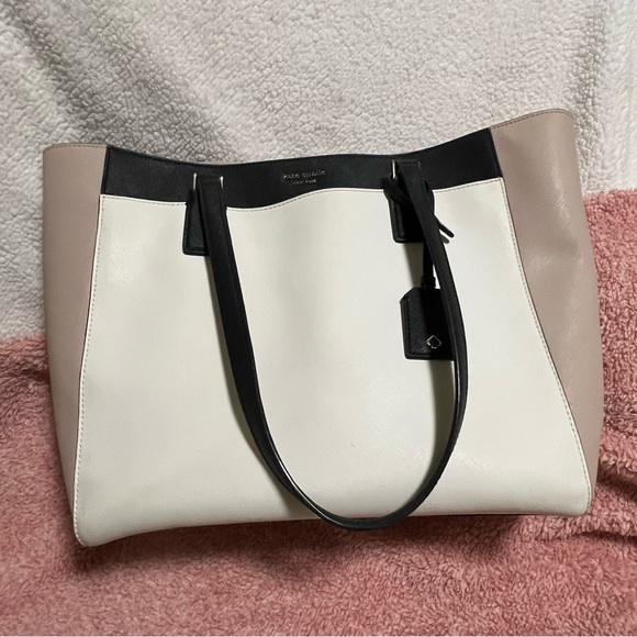 Kate Spade black and white Cameron tote - Picture 2 of 4